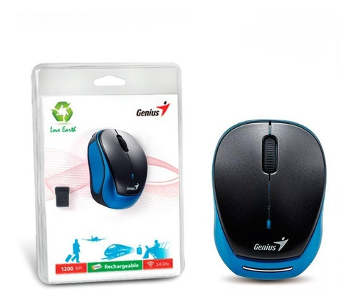  Mouse Genius Micro Traveler 9000r Black / Blue Wireless