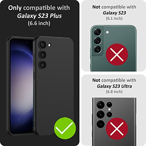 Funda Para Galaxy S23 Plus Negro 6.6 PuLG Acabado Suave -3