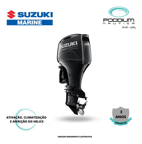 Motor De Popa Suzuki Df 200 Atl (4 Cil.), 4t Poddium Náutica