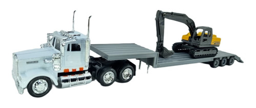 Trailer Kenworth W900 Low Boy Construccion 1:43 New Ray