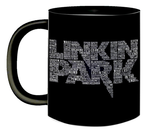 Caneca De Porcelana Presente Fã Banda Linkin Park + Sucessos