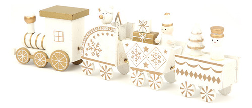 Minijuguete De Madera Para Niños Con Forma De Tren Navideño,