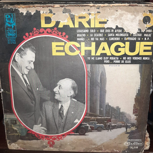 Vinilo D Arienzo Echague Juan D Arienzo Orq Tip A Echague T2