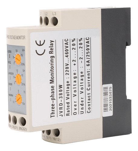 Sobre Bajo Voltaje Protector Ajustable 3 Fase Monitor Rela