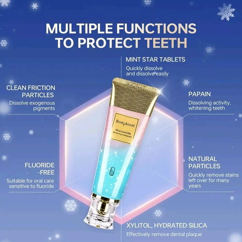 Para Pasta Dental Blanqueadora Bodyaccel Triple Whitening