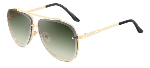 Fashion Square Aviator Sunglasses For Women Men Vintage Meta