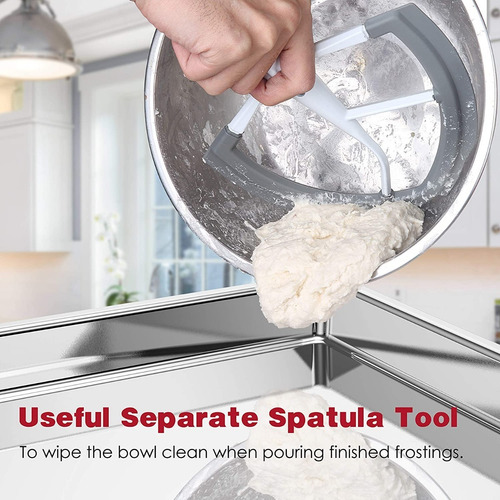 Imagen 6 de 7 de Kitchenaid Batidor Plano Con Silicona Pro 600