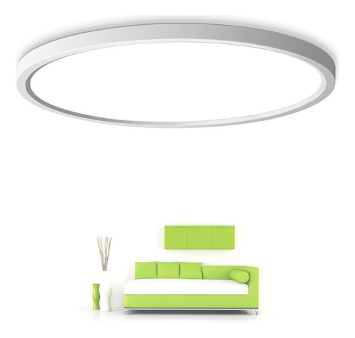 Lámpara Led Empotrada Plana De 40 Cm, 32 W Luz Diurna 5000 K
