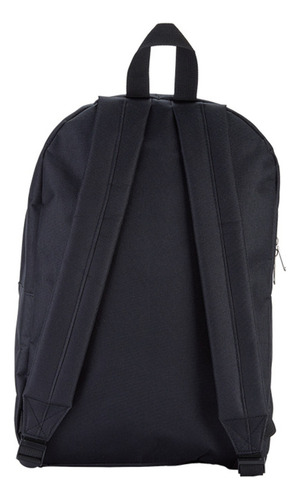 Mochila Color Negra Lisa 42x32cm Escolar Filgo Focus 17 Color Negro Diseño De La Tela Liso