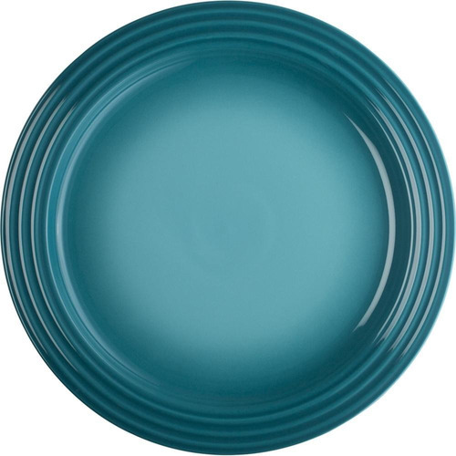 Prato Redondo Raso 22 Cm Azul Caribe Le Creuset