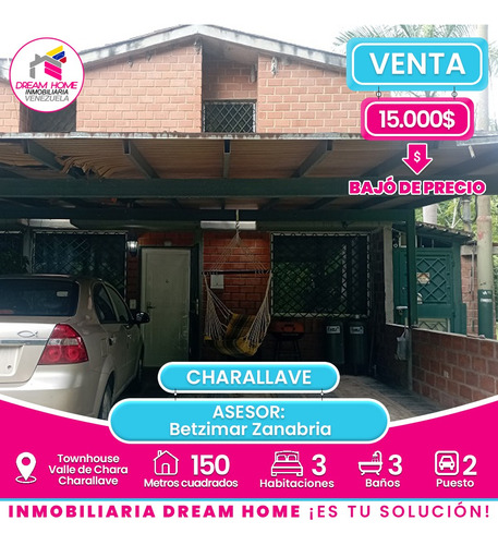 Townhouse En Venta Res. Valle De Chara, Conjunto Valle Alegre - Charallave