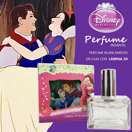 Imagen 7 de 7 de Perfume Disney Princesa Blancanieves En Caja 3d.