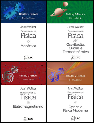 Livros Física - Vol 1, 2, 3 E 4 - Resnick, Halliday, Walker. 10ed. Digital, Completos. Leia. (Usado)