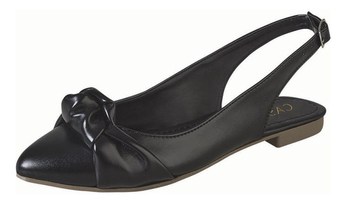 Balerina Para Mujer Castalia 157-33 Negro Con Moño