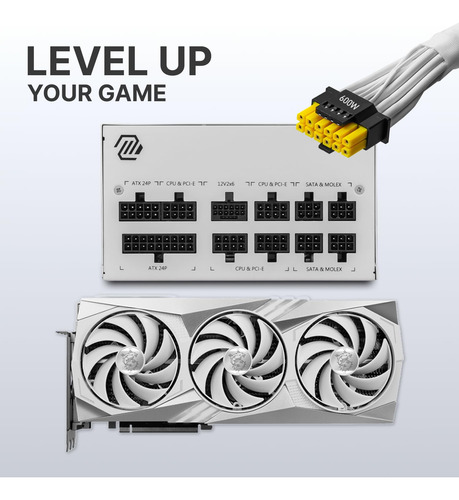 Fuente De Alimentación Msi Mag 850gl Pcie 5 Blanca 850w 80 P