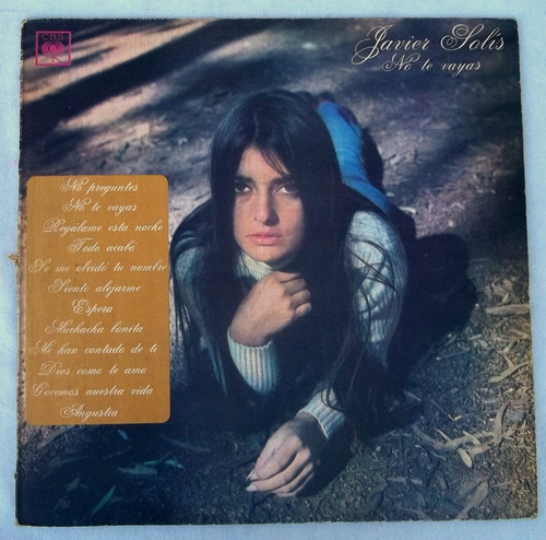 Vinilo Javier Solis No Te Vayas Disco