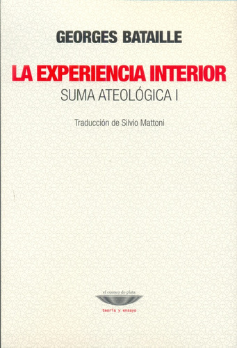 Experiencia Interior, La - Georges Bataille