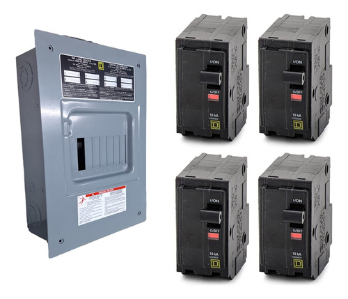 Pack - Centro Carga 8 M + 4 Interruptores 2 X 30 - Square D