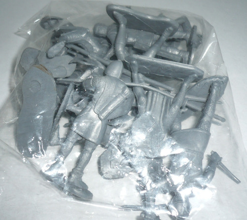 Set De Soldado Medieval Cruzadas - Muñeco De Juguete Vintage