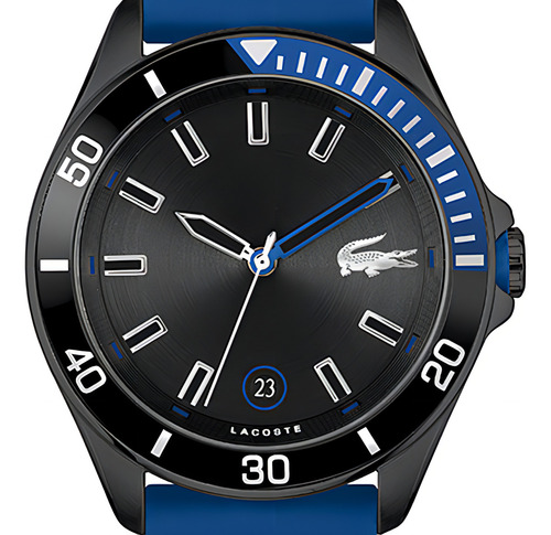 Relógio Lacoste Masculino Borracha Azul 2011262