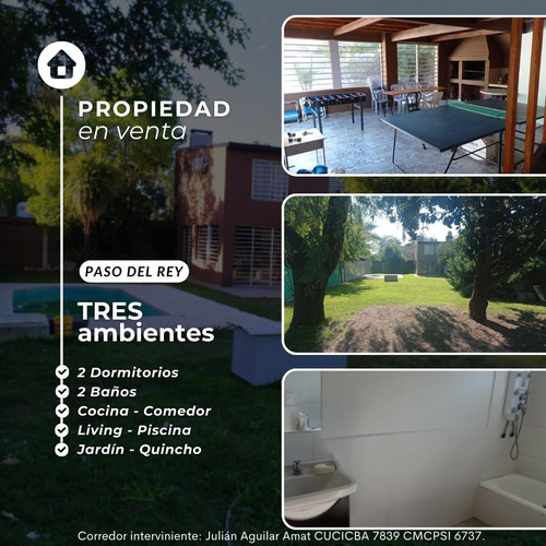 Casa Quinta En Venta Paso Del Rey Con Pileta, Parque Arbolado, Parrilla
