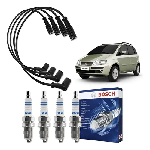 MLB 3878459799 Kit Cabo E Vela Original Bosch Palio Strada Uno Siena Doblo JM