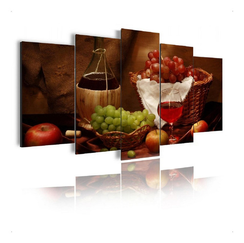 Kit de marcos decorativos con forma de uva para sala de estar y cocina grandes