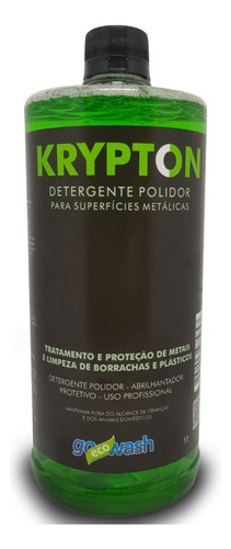 Krypton Polidor Para Metais E Plásticos 1lt Go Eco Wash N/a