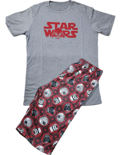 Pijama Star Wars Caballero Short Y Camisa Cómoda Y Fresca
