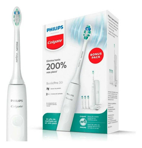Cepillo Eléctrico Philips Colgate Sonicpro 30 Recargable