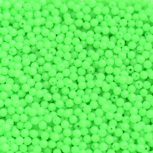 Cuenta De Pesca, Mxlow-002, 200pzas, 5mm, 1.5mm, Caucho Blan