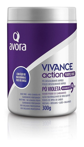 Avora Vivance Action Pó Descolorante Purple Force 300g