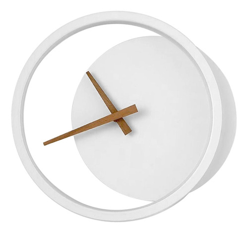 Relógio Minimalista Com Luz De Parede Relógio Branco