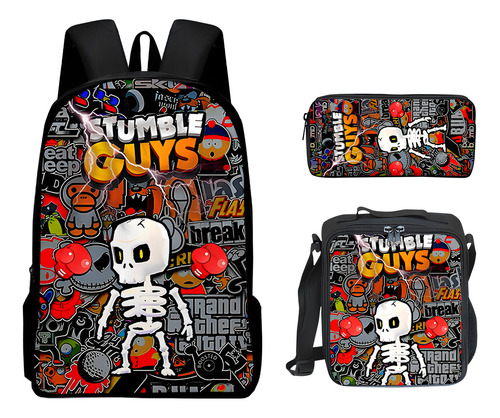Bolsa De Fiesta Infantil En 3d Con Diseño De New Stumble Guy Color 008 Diseño De La Tela Schoolbag