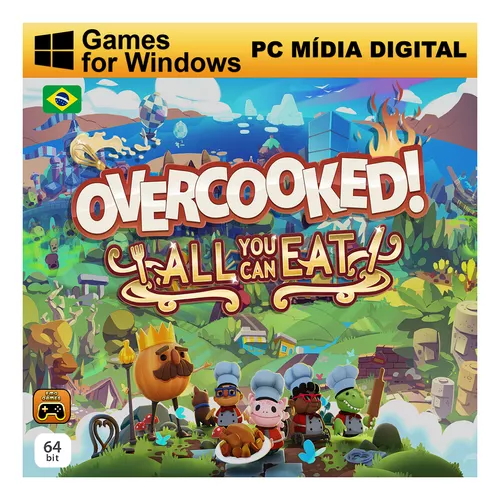 Jogo Overcooked! 2 Pc Mídia Digital