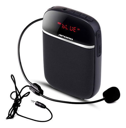 Amplificador De Voz Portátil Para Professores Com Microfone