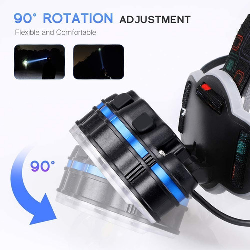 Linterna Led Cintillo Cabeza 7 Led 13.000 Lumen Potente T38