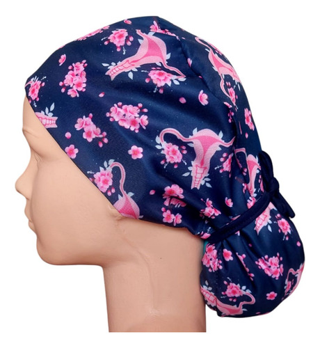 Gorro Quirúrgico De Tela, Más De 50 Estampados Ginecología Cabello Largo Unitalla