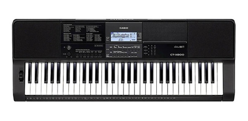 Imagem 1 de 4 de Teclado musical Casio Standard CT-X800 61 teclas preto