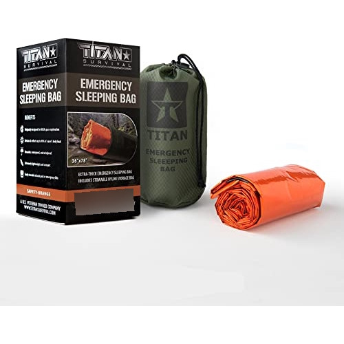 Titan Emergencia Saco De Dormir - Bivy Térmica | Seguridad-o