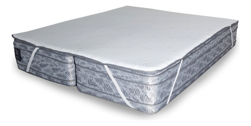 Pillow Unificador Desmontable Para Unir Colchon 190x160 F Color Blanco Diseño de la tela Liso Tamaño del colchón 2 1/2 plazas