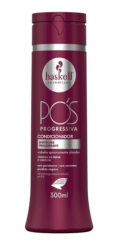 Shampoo E Condicionador Haskell Pós Progressiva 300ml Vegano