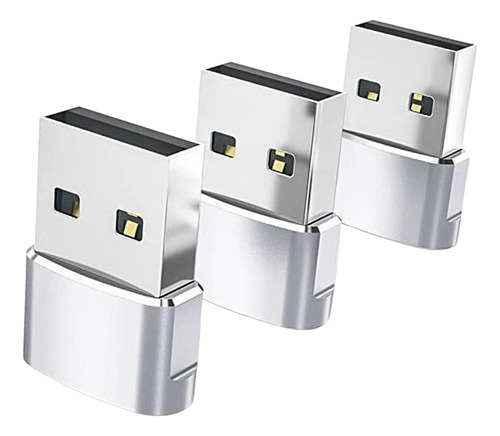 2 Adaptador De 3 Piezas Tipo.1 A Usb 2.0 Hembra A Macho