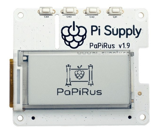 Papirus Hat 2.0 In - Epaper The Screen Hat For Raspberry Pi