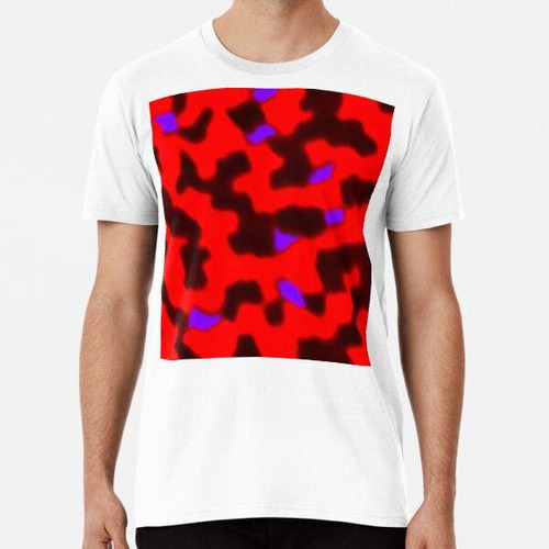 Remera Neon Red And Blue Color Blend, Large Sized Non-repeat