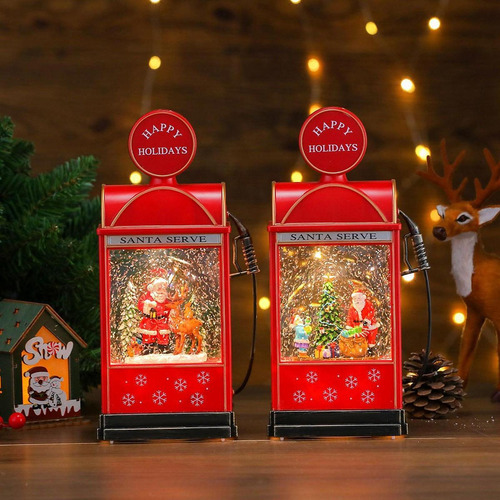Linterna Led Navideña, Figurita Papá Noel Niños
