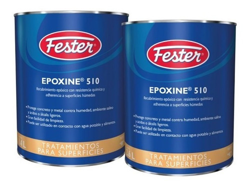 Recubrimiento Epóxico Fester Epoxine 510 Terracota 4l