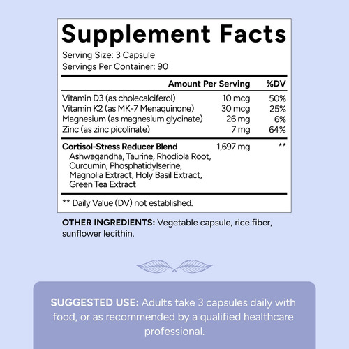Suplemento De Cortisol - Cortisol Control Plus Apoya El Aliv