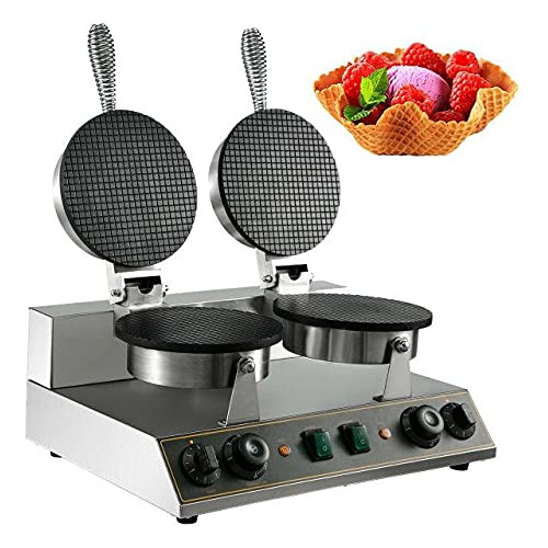 Máquina Eléctrica Para Hacer Gofres Y Crepes Tipo Sándwich (