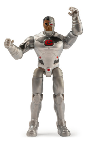 Dc Comics, Figura De Acción Cyborg De 4 Pulgadas Con 3 Acces